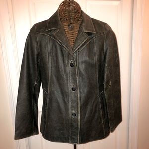 American Eagle Genuine Leather Jacket (L)
